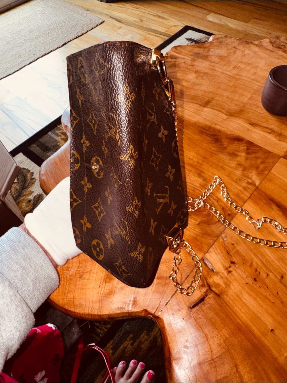 Louis Vuitton vintage monogram Sarah wallet converted to Crossbody 1997 - Picture 9 of 16